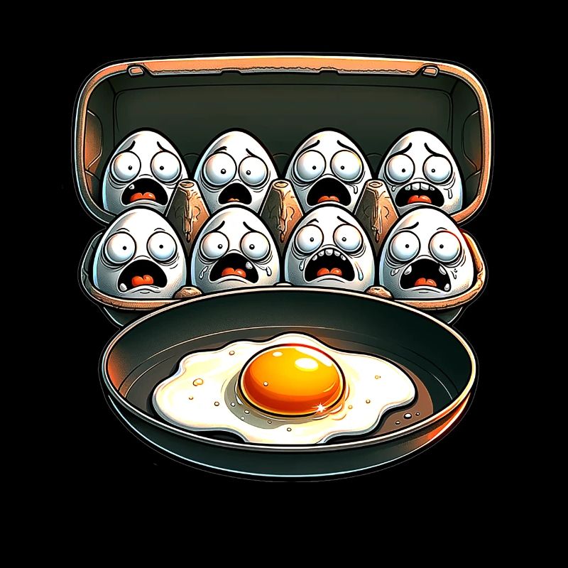 Funny Egg Pun Cool Fried Egg