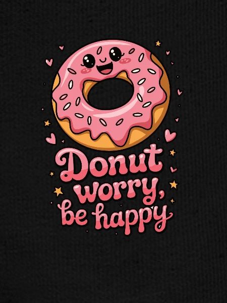Donut zorgen gelukkig zijn