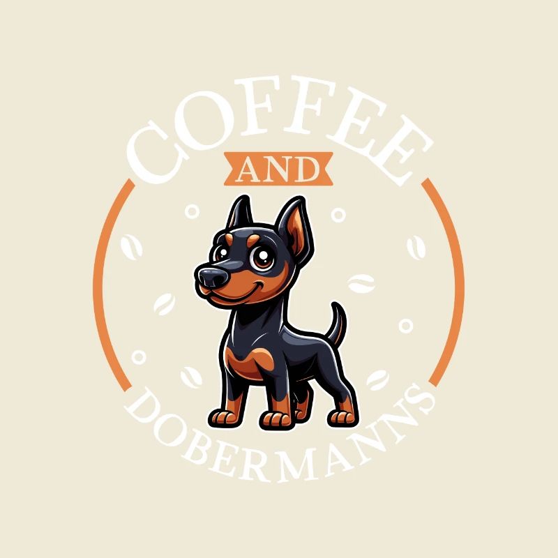 Kaffee und Dobermann