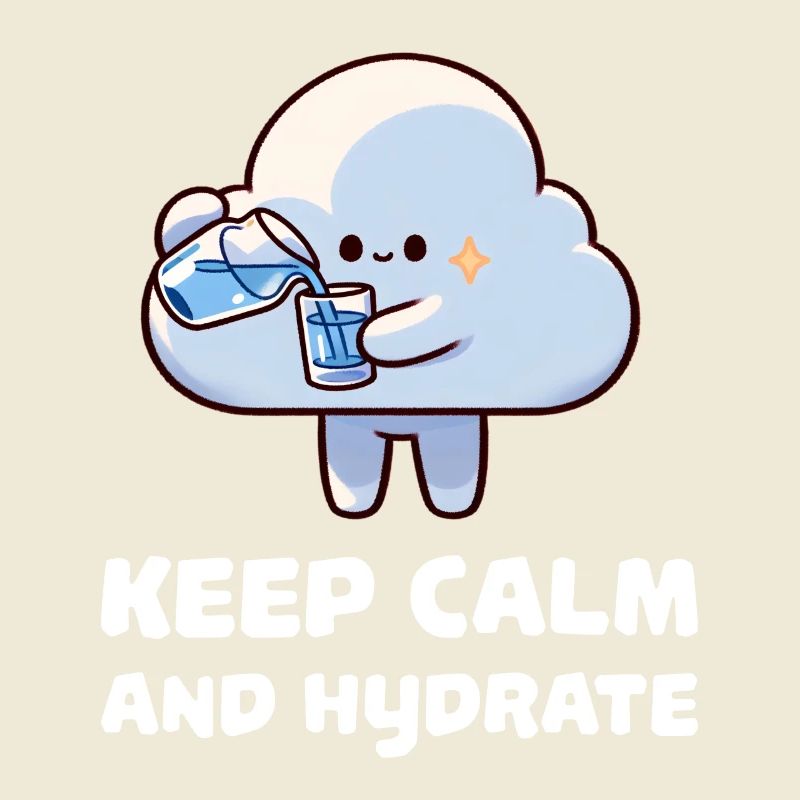 keep calm and hydrate