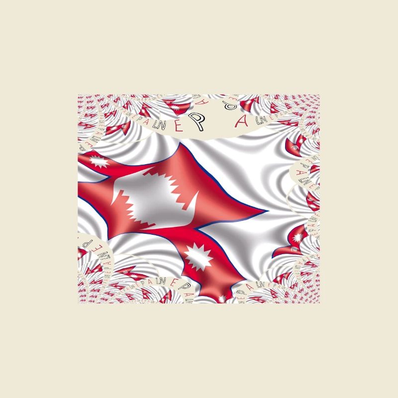 Nepal Flag Kathmandu Himalayan Harmony