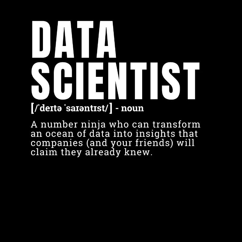 Funny Data Scientist Definition Occupation Occupat
