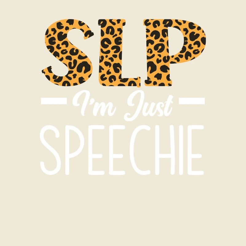 SLP I’m Just Speechie Imprimé léopard