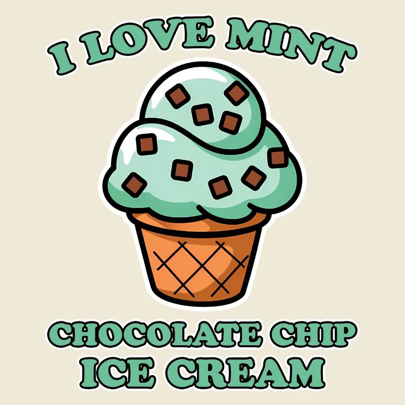 Schoko Minz Eis Spruch Lustiges Minz Eis Geschenk