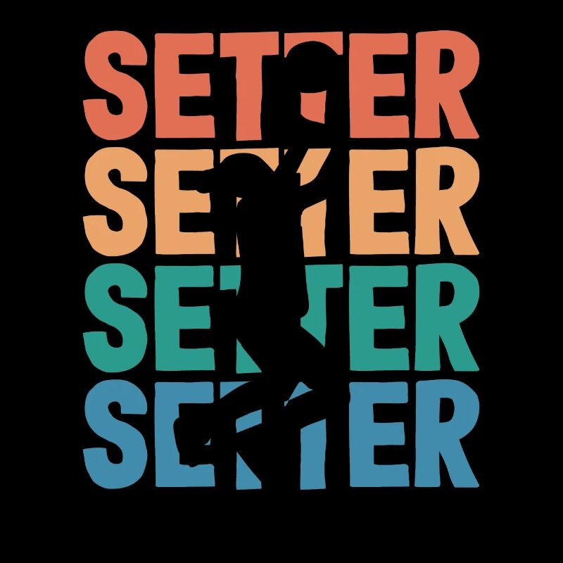 Volleyball Setter Silhouette Art