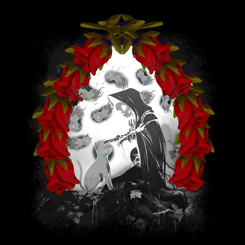 Märchen Märchenfigur Geist Halloween Katzen Katze