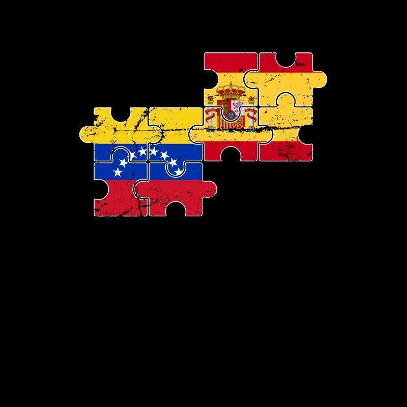 Venezuela Espagne Vintage Drapeau Espagnol