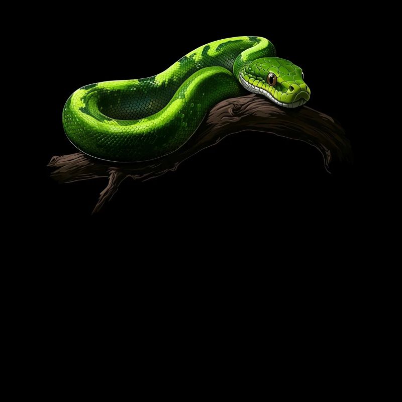 Arbre vert Python Serpents Amoureux Terrarium