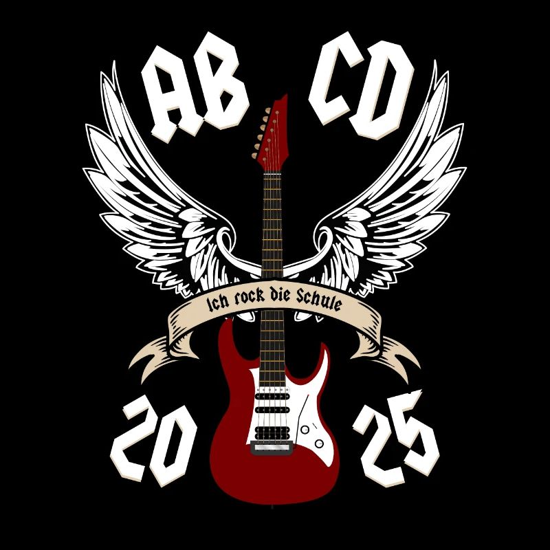 Schulanfang Ich rock die Schule 2025 ABCD Klasse
