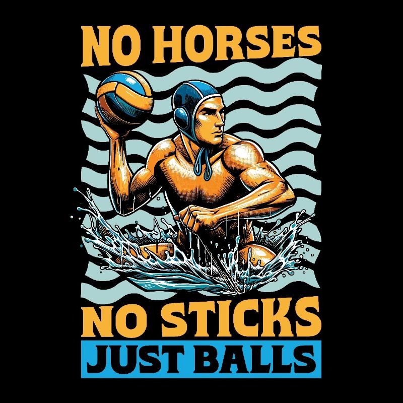 Water-polo Pas de chevaux, pas de bâtons, juste des balles de natation