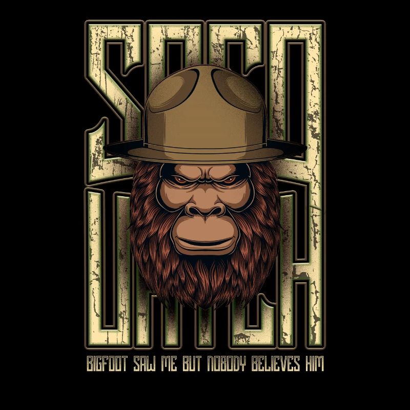 Funny Bigfoot Dad Sasquatch