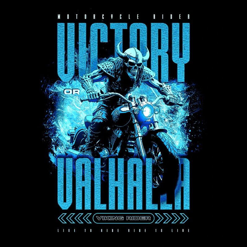 Motorrad Nordische Wikinger Sieg Oder Walhalla