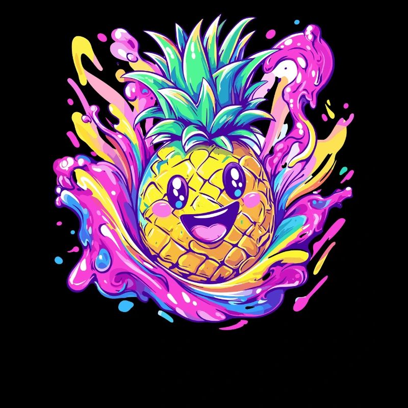 Fröhliche Ananas Explosion