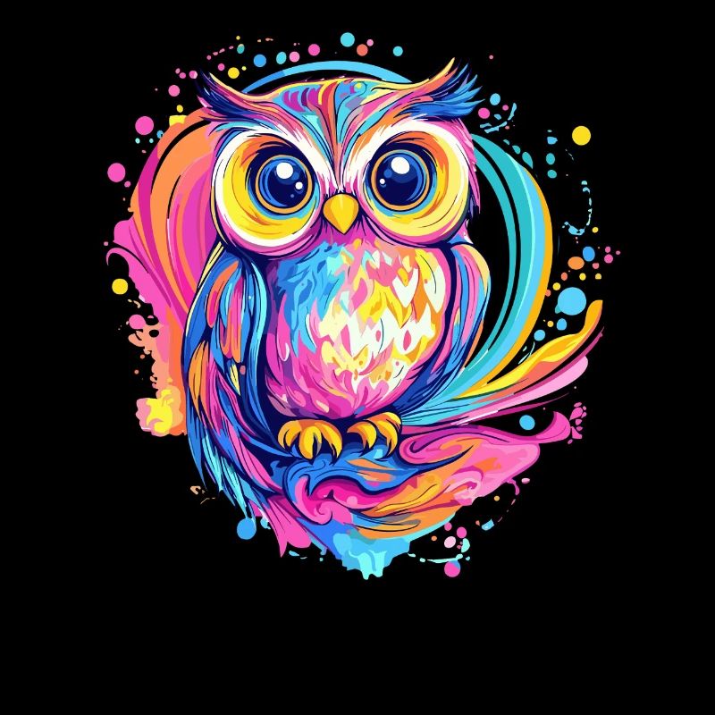 Bunte niedliche Eule