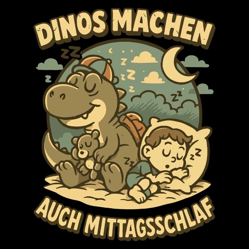 Dinos Machen Auch Mittagsschlaf Kindergarten T-Rex