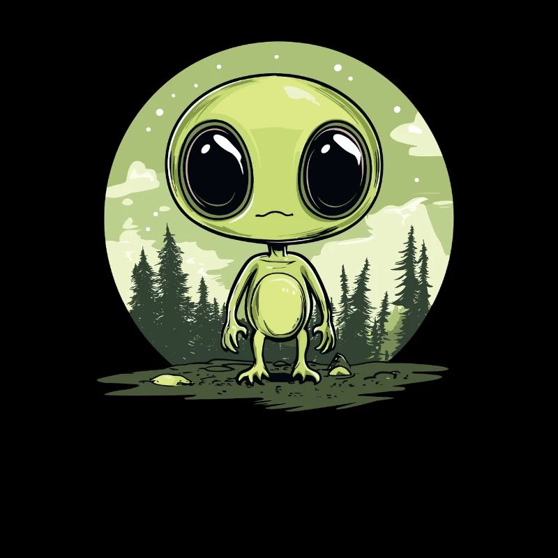 Alien in the forest