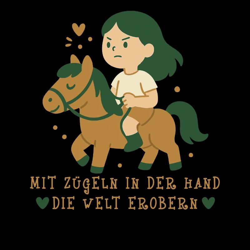 Conquering the world with reins in hand Pony