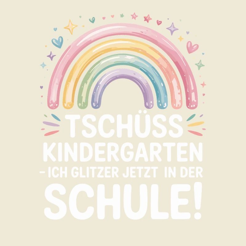 Tschüss Kindergarten Einschulung 2025 Mädchen