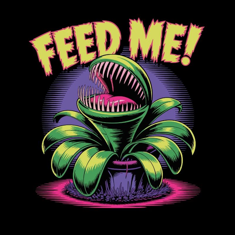 Feed Me! Carnivorous Plant Illustration