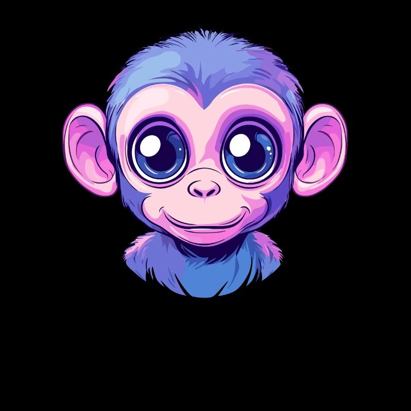 Colorful Monkey Face
