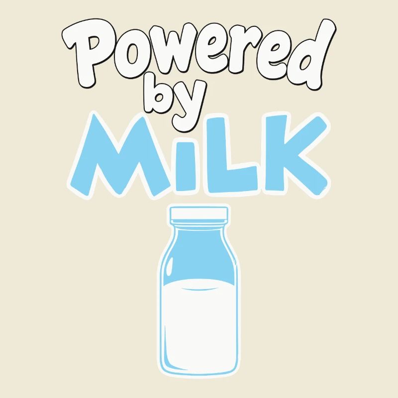 Powered by Milk - Dicton de bébé au biberon