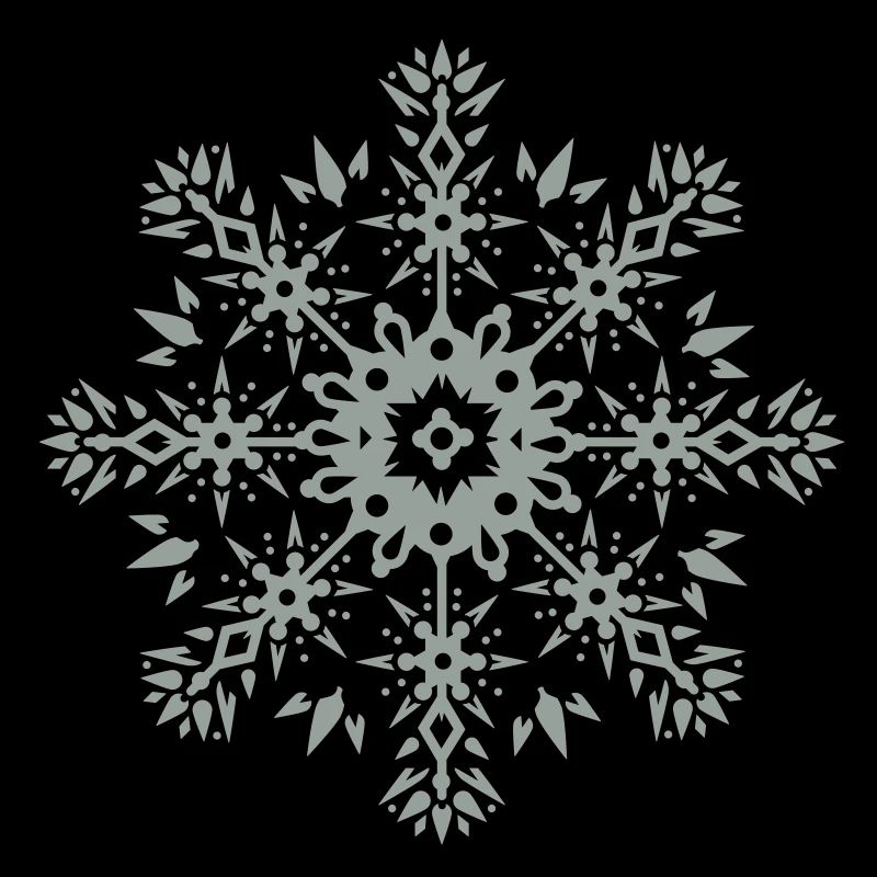 un ornement de flocon de neige