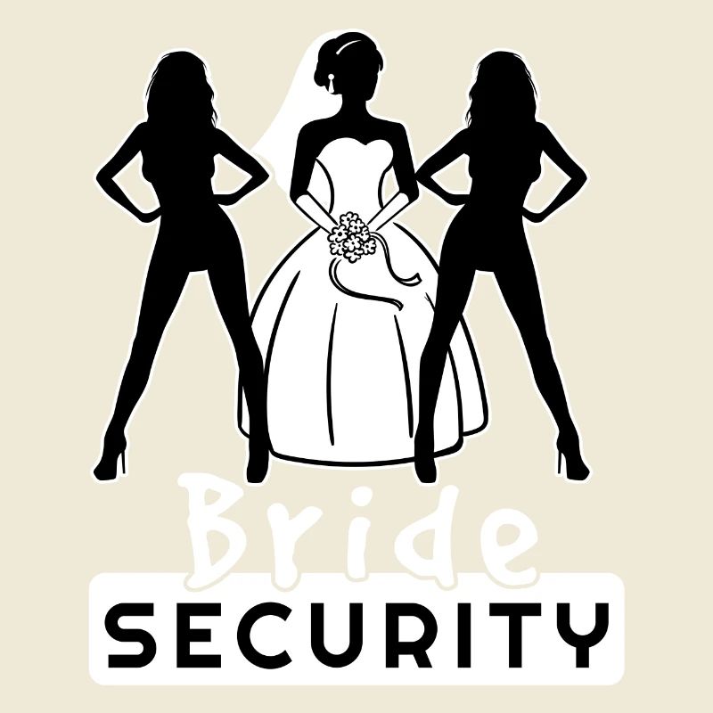 Bride Security Team Partnerlook Bachelor Fun
