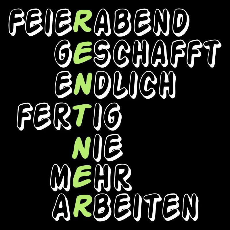Rente Rentner Rentnerin Feierabend geschafft(25)