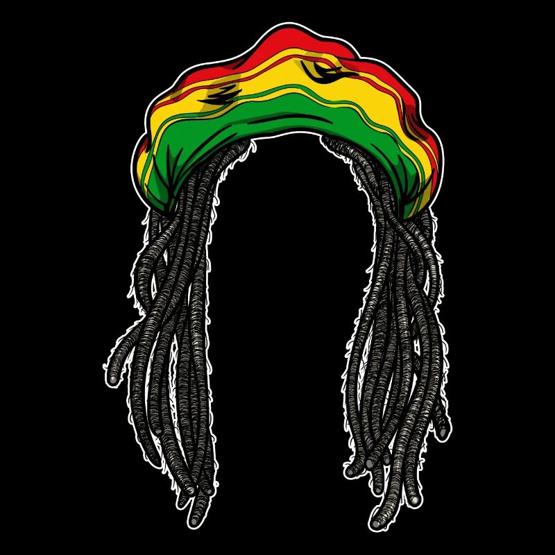 Rasta hairstyle braid hair reggae Jamaica chilling