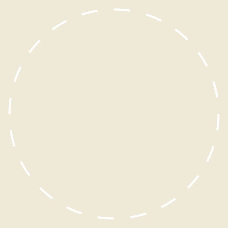 Circle dashed white | Vectorgraphic