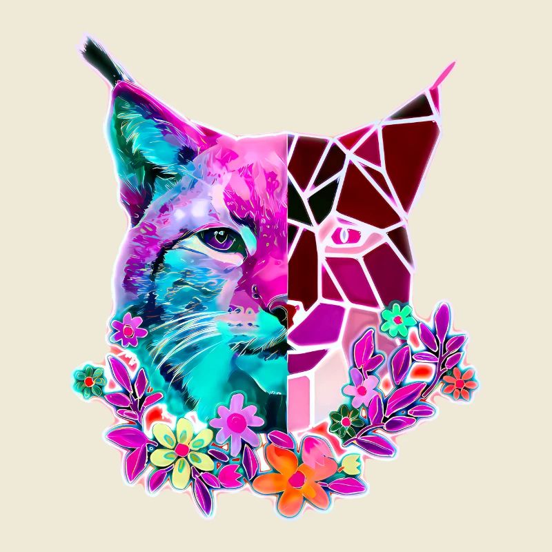 Luchs Katze Sommer Farben