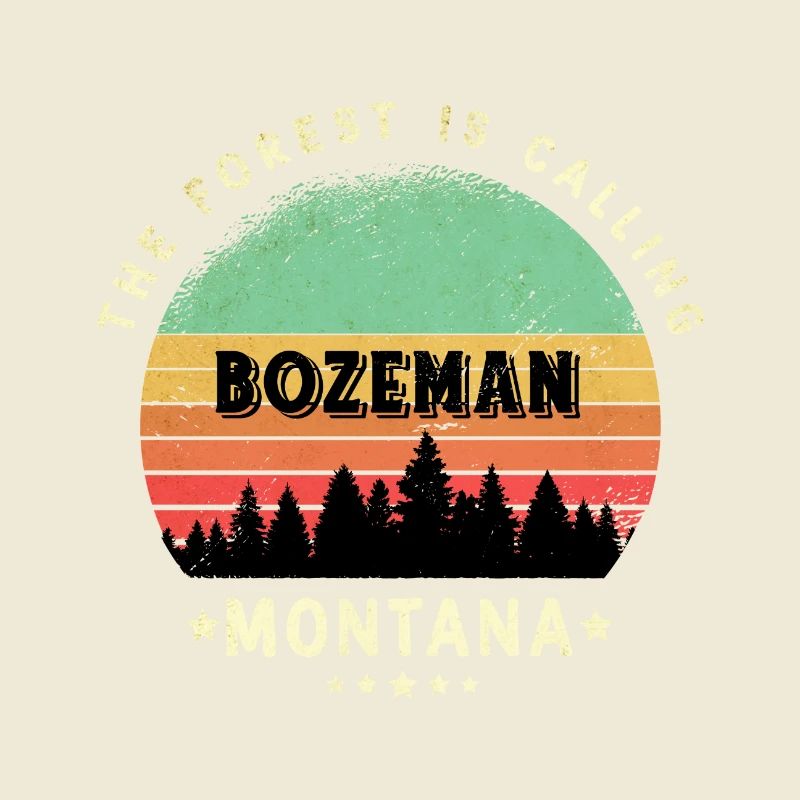 Conception de la forêt de Bozeman Montana