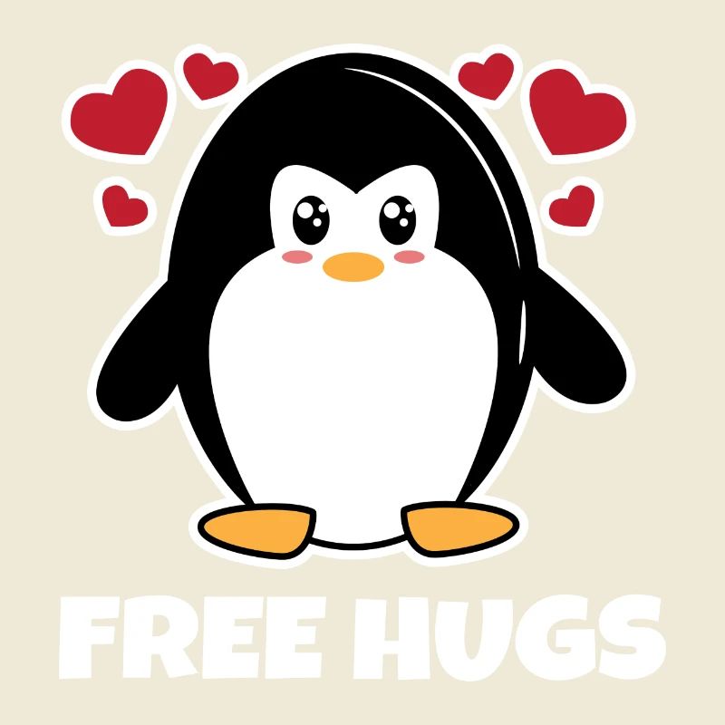 Seevogel Herz Tier Antarktis Süß Pinguin Statement