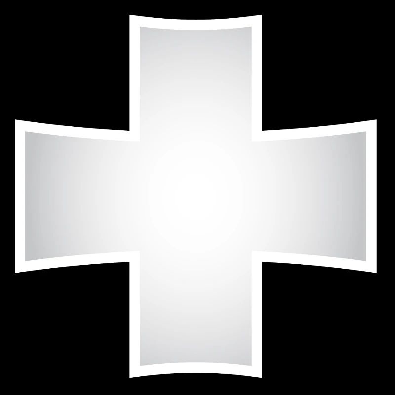 silver cross | Silver Cross with Shadow