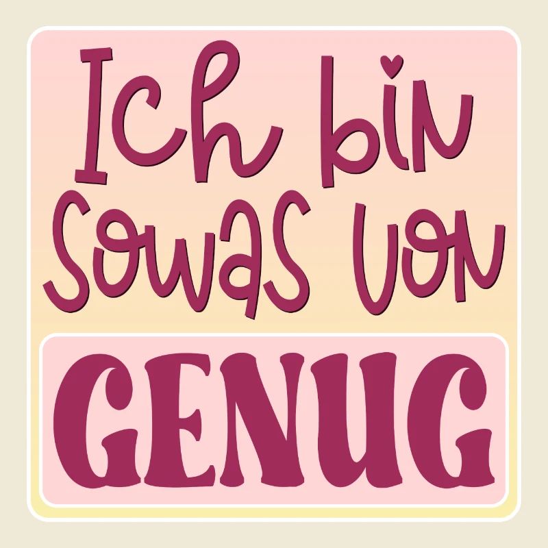AFFIRMATION MINDSET - ICH BIN GENUG SPRUCH