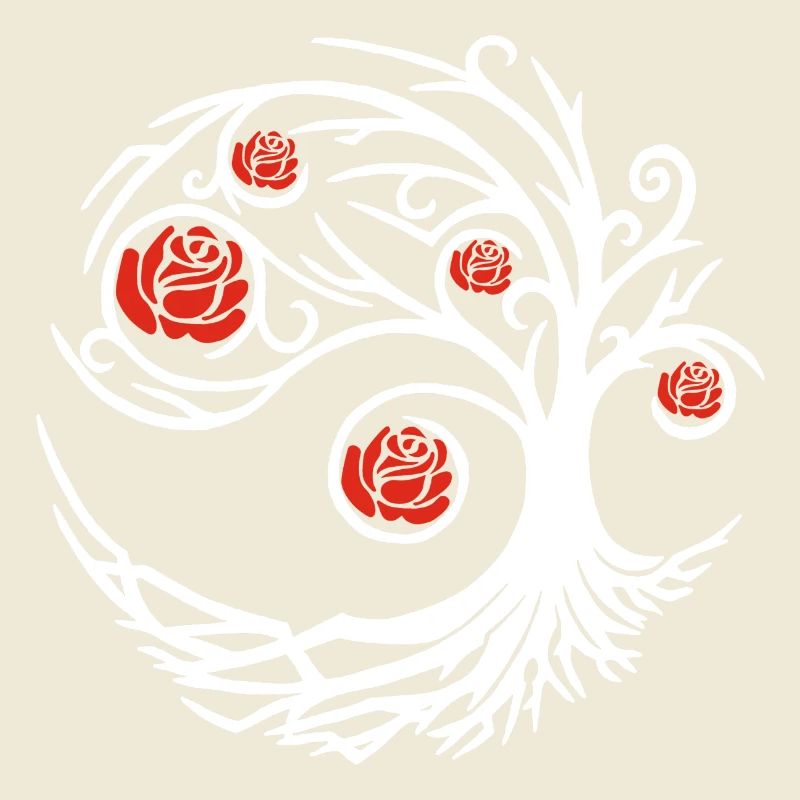 Strange white rose