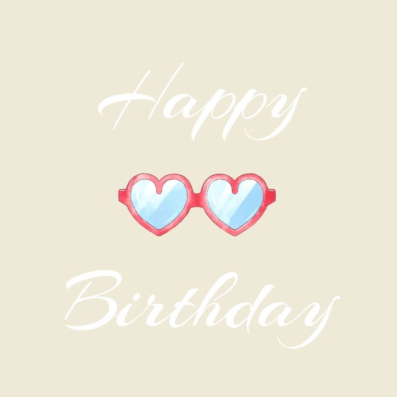 Joyeux anniversaire Conception de lunettes de soleil
