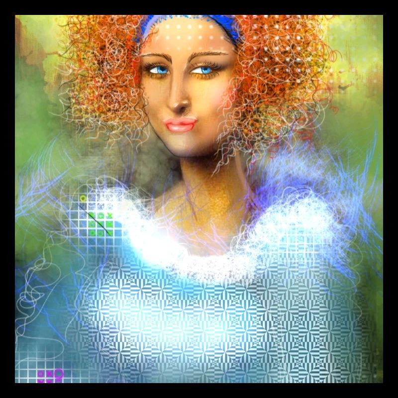 Kreative Powerfrau Digital-Art