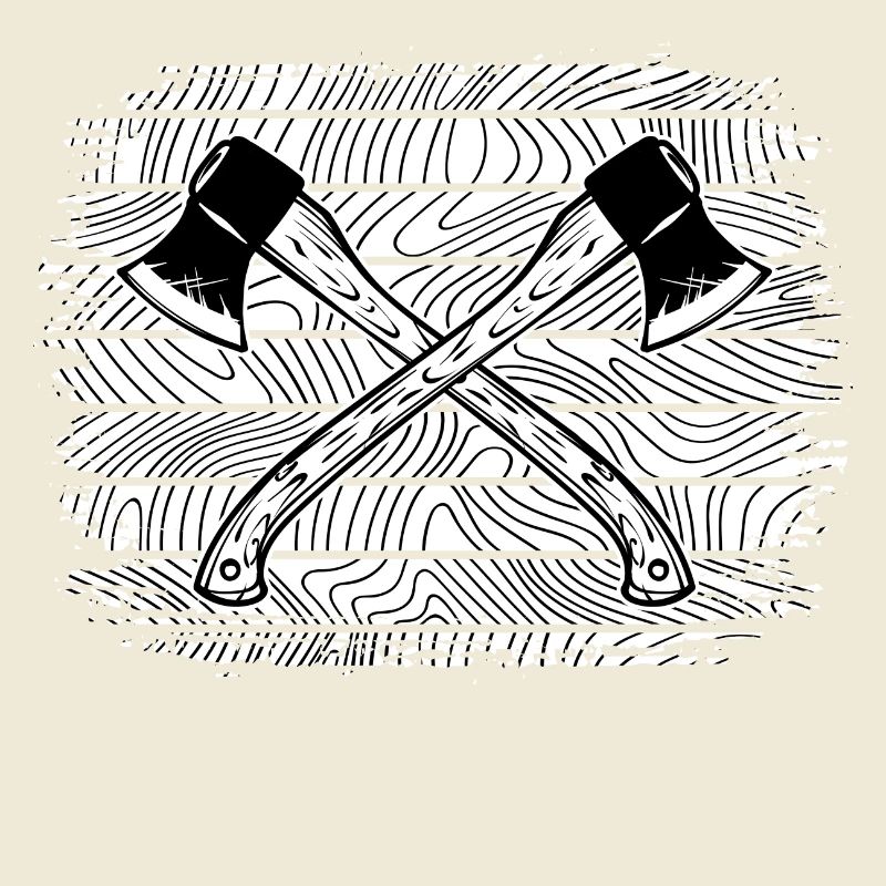 hache, bûcheron, menuiserie, menuiserie, menuiserie, forestier,