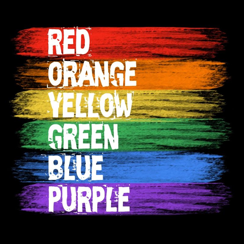 Rainbow Colors Stripe Art