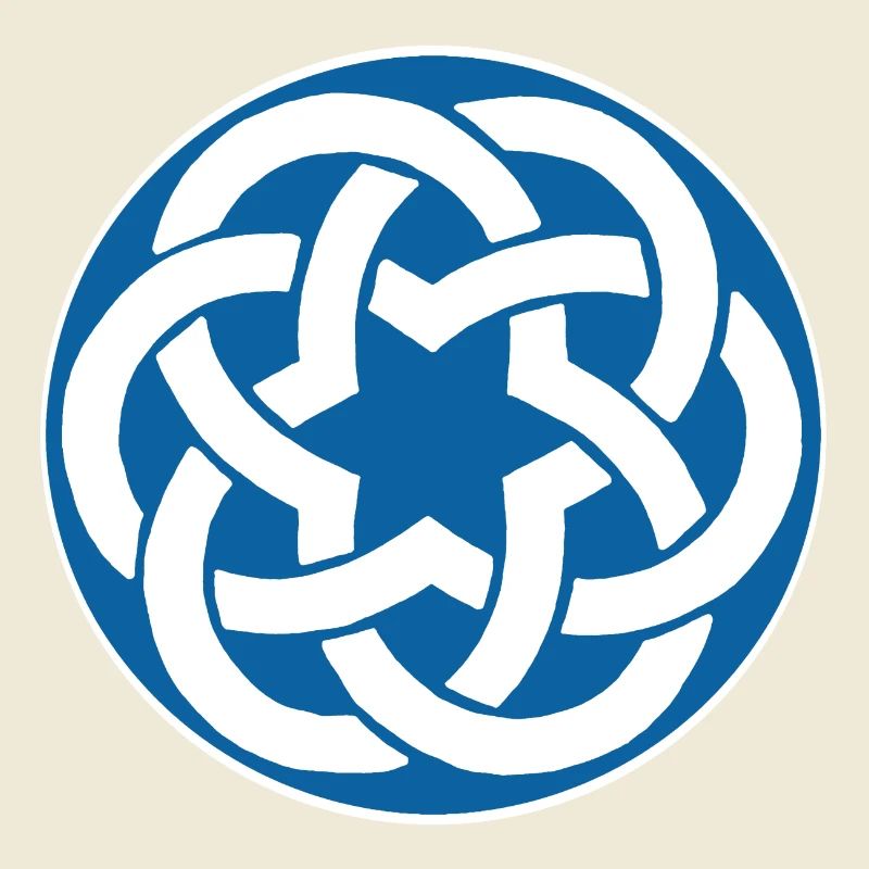 Blauer keltischer Stern