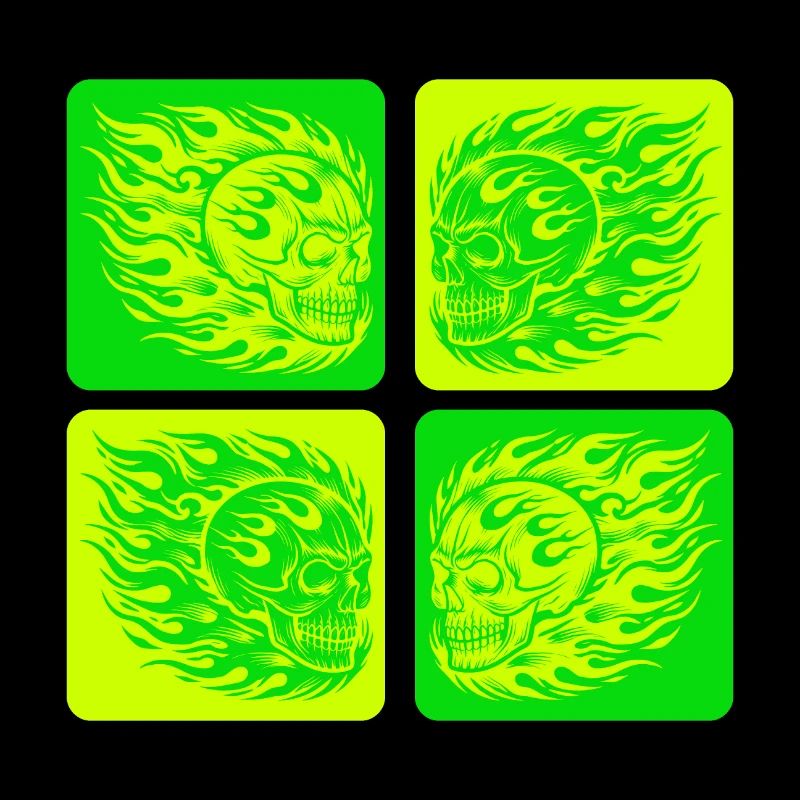 Flaming Skull – Biker & Rocker Style