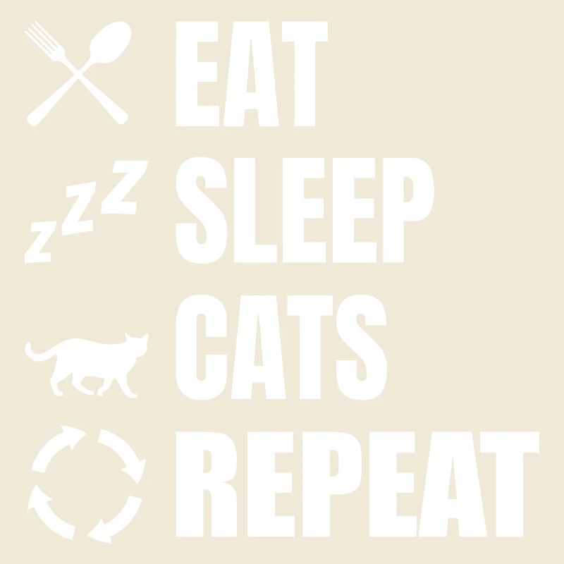 Manger dormir chats répéter