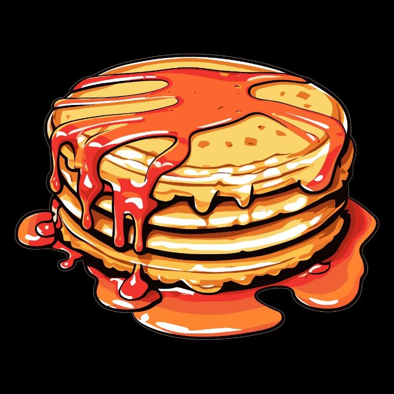 Süße Pancakes mit Sirup