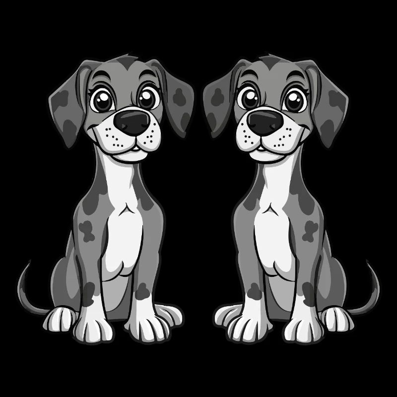 Great Dane Hund Comic