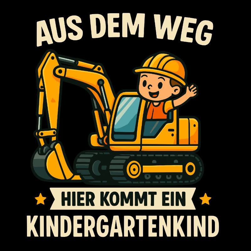 Kindergartenkind Bagger Kindergarten Junge
