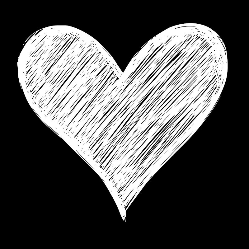Hand-drawn heart motif