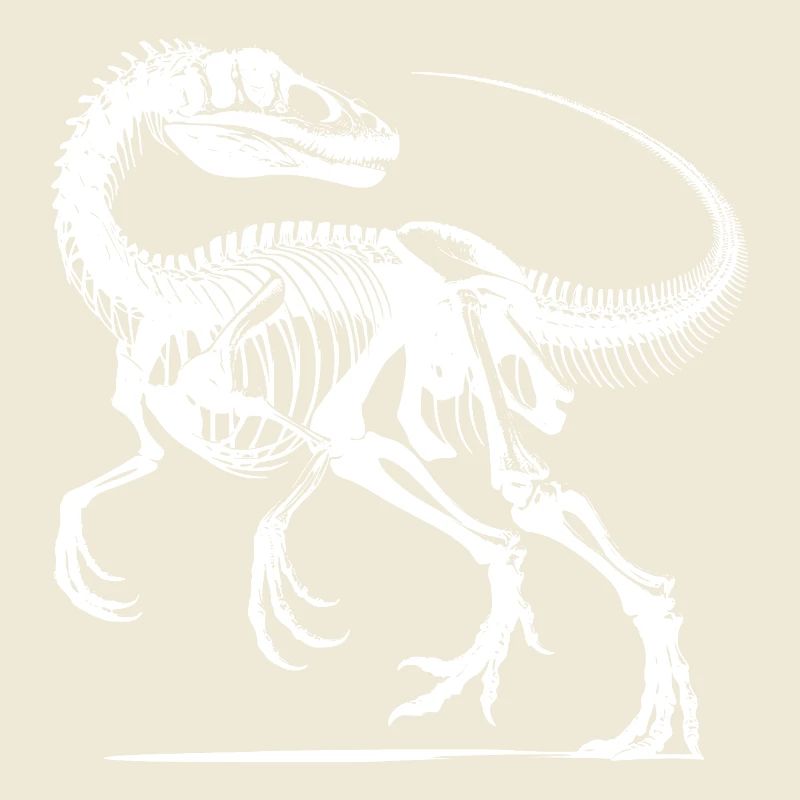 Raptor Dinosaurier Knochenarbeit aus der Urzeit