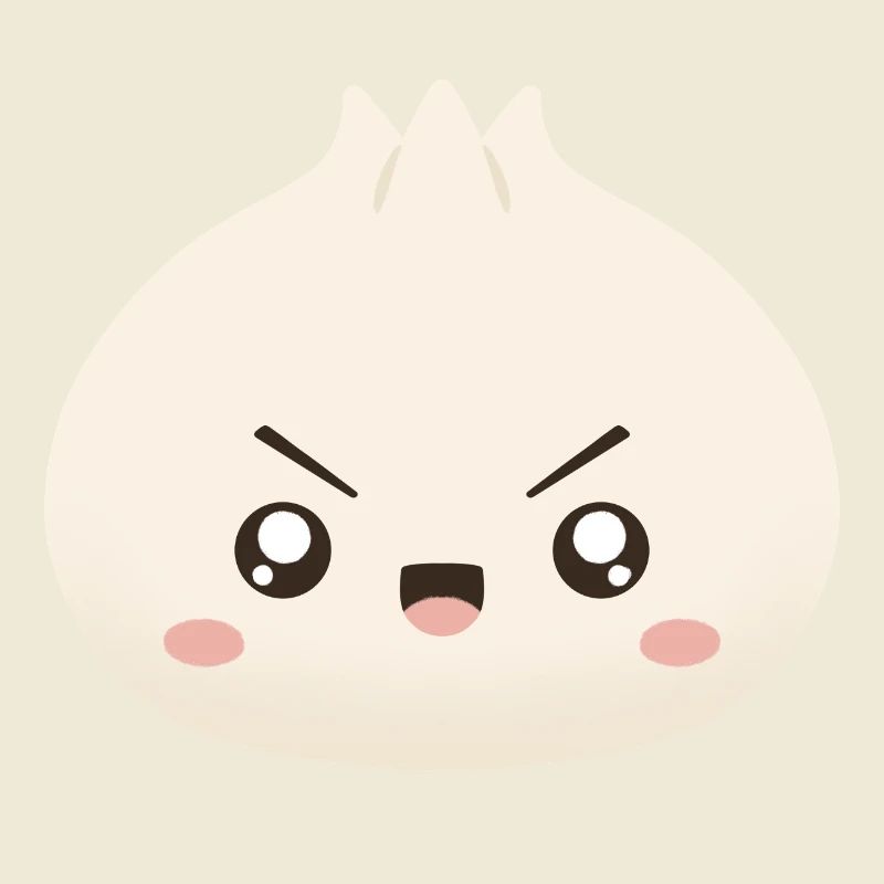 Mascotte mignonne de Grumpy Dumpling