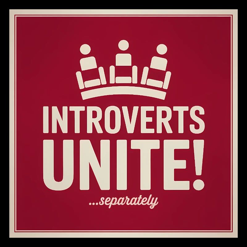 Introvertierte vereinen, serparately – Lustiger Introvertierter